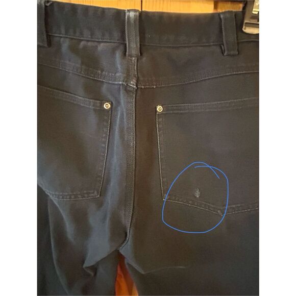 Duluth Trading Men’s Carpenter Jeans Black READ Size 38x32 (5521) - Picture 9 of 10